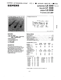 Datasheet LS3340-L manufacturer Siemens
